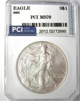 2006 Silver Eagle MS70 LISTS $160