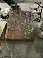 9 water, goblets