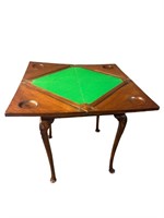 19TH CENT. FLIP TOP NAPKIN GAME TABLE