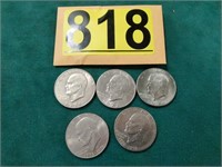 Ike Dollars 1971, 1972, 1974, 1976, 1976