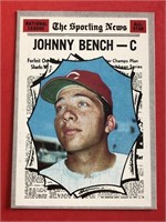 1970 Topps Johnny Bench All- Star Card