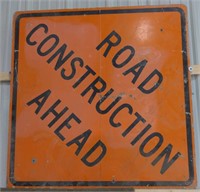 (AB) Road Construction Ahead road sign 4'x4'