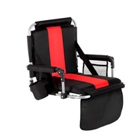 N4930  PHI VILLA Portable Stadium Seat Black Red