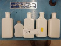 Milk Glass Apothecary Bottles