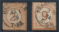 GERMANY #27 & #28 USED FINE LH