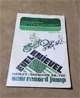 Evel Knievel Signed Magazine Butte Montana