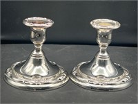 Oneida silver plate candle holders