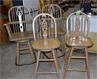 Counter Height Stools - Two Captains Chairs