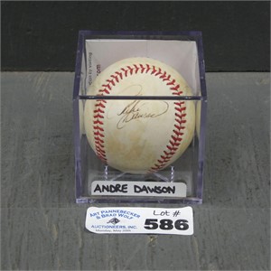 Signed Andre Dawson Baseball w/ COA