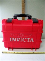 Invicta Red Air Tight Case 15"x12"x7"