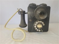 Vintage rotary dial wall telephone