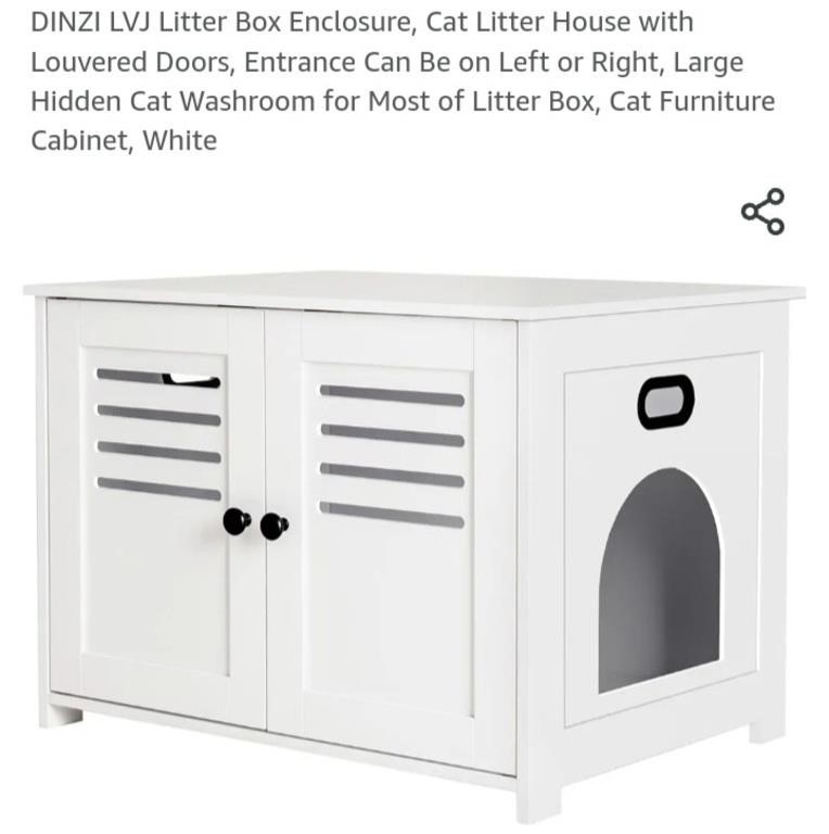 DINZI LVJ Litter Box Enclosure, Cat Litter House