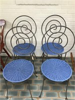 4 Ice Cream parlor chairs