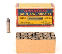 WINCHESTER .38 SMITH & WESSON SPECIAL VTG AMMO