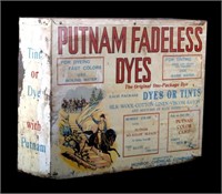 1930s Putnam Fadeless Dyes Tin Advertising Display