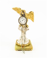 Gold And Silver Eagle Pocket Watch Holder