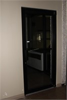 Tined glass soft close lobby door 7'2" H x 40" W