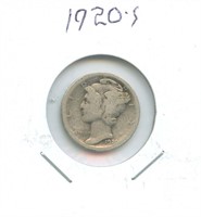 1920-S Mercury Silver Dime