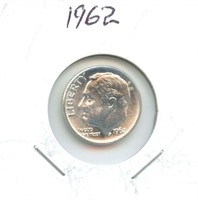 1962 Roosevelt Silver Dime