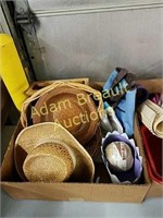 Baskets, hats, tote bag, sisal twine