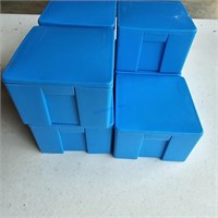 7 Small Storage Boxes 4 x 4 x 3