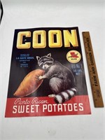 Vintage Coon Brand Louisiana Sweet Potatoes
