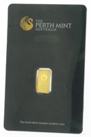 1 Gram Perth Australian Mint .999 Gold Bar