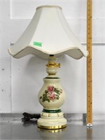 Vintage ceramic lamp with shade