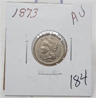 1873 Three Cent AU