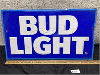 Bud Light Blue & White Sign