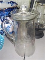 Etched pitcher 10" FOYER