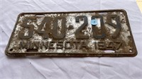 Minnesota 1947 license plate
