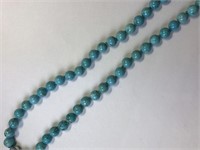 MAGNET CLASP TURQUOISE NECKLACE.