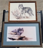 Louise Forbes & Doug Lindstrand Wolf Artwork