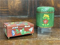 Two Cloisonne Boxes