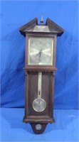 Wooden Cased Quartz Clock & Barometer