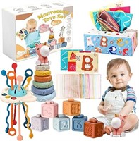 (U) FEBALHS Montessori Baby Toys for 6+ Month Old,