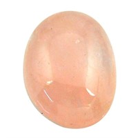 Natural Oval 20.25ct Orange Morganite Cabochon