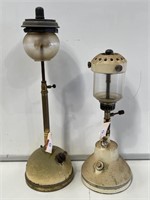 2 x Vintage Kero Lamps H600mm on tallest