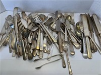 Lot of Mostly Silver-Plated Silverware