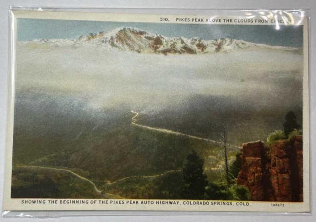 Pikes Peak Colorado Springs Antique Postcard PPC!