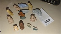 assorted Wade figurines