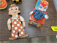 Jack in the Box toy and Stuffed Big Boy Doll