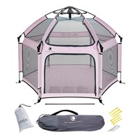 POP 'N GO Baby Playpen  Soft Pink  Foldable