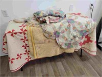 Assorted Vintage Quilts and Quilt Tops