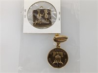 1980/81 Phantom World Series Press Pin Charm