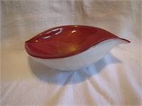 Vintage Murano Art Glass Bowl 9&3/8" x 7&1/8"