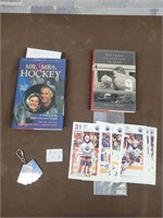 Signed HNL book, cards, key chain, NHL book