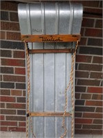 Vintage Werlich Metal Toboggan 6' Long