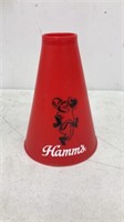 Hamms “go big red” megaphone advertisement